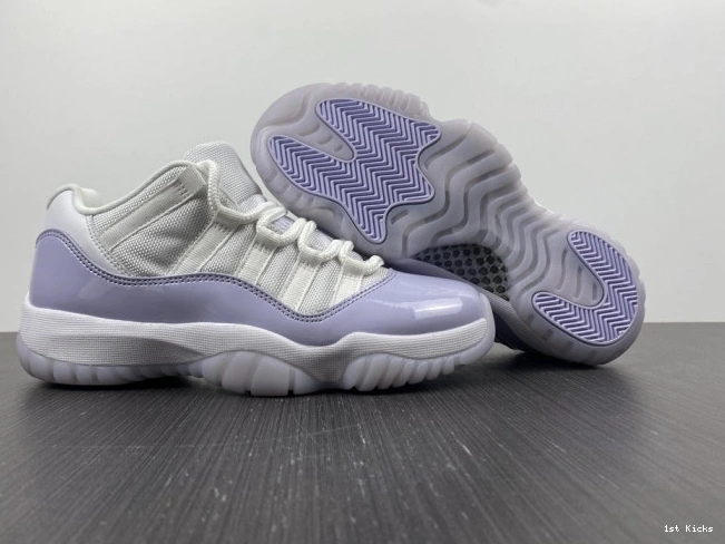 1st Kicks Shoes Violet Pure Jordan Low WMNS AH7860-101 Air 11 0630